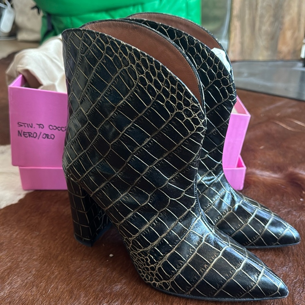 Paris Texas printed Western boot